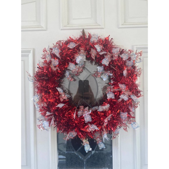 DIY Snowman Tinsel Garland Summer Wreath Base Frame Form - Picture 1 of 5